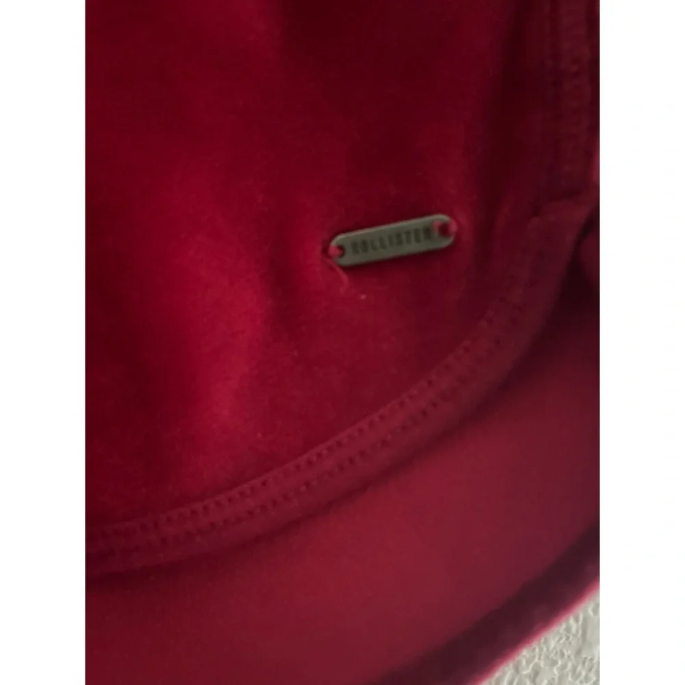 Hollister Red Velour Shorts