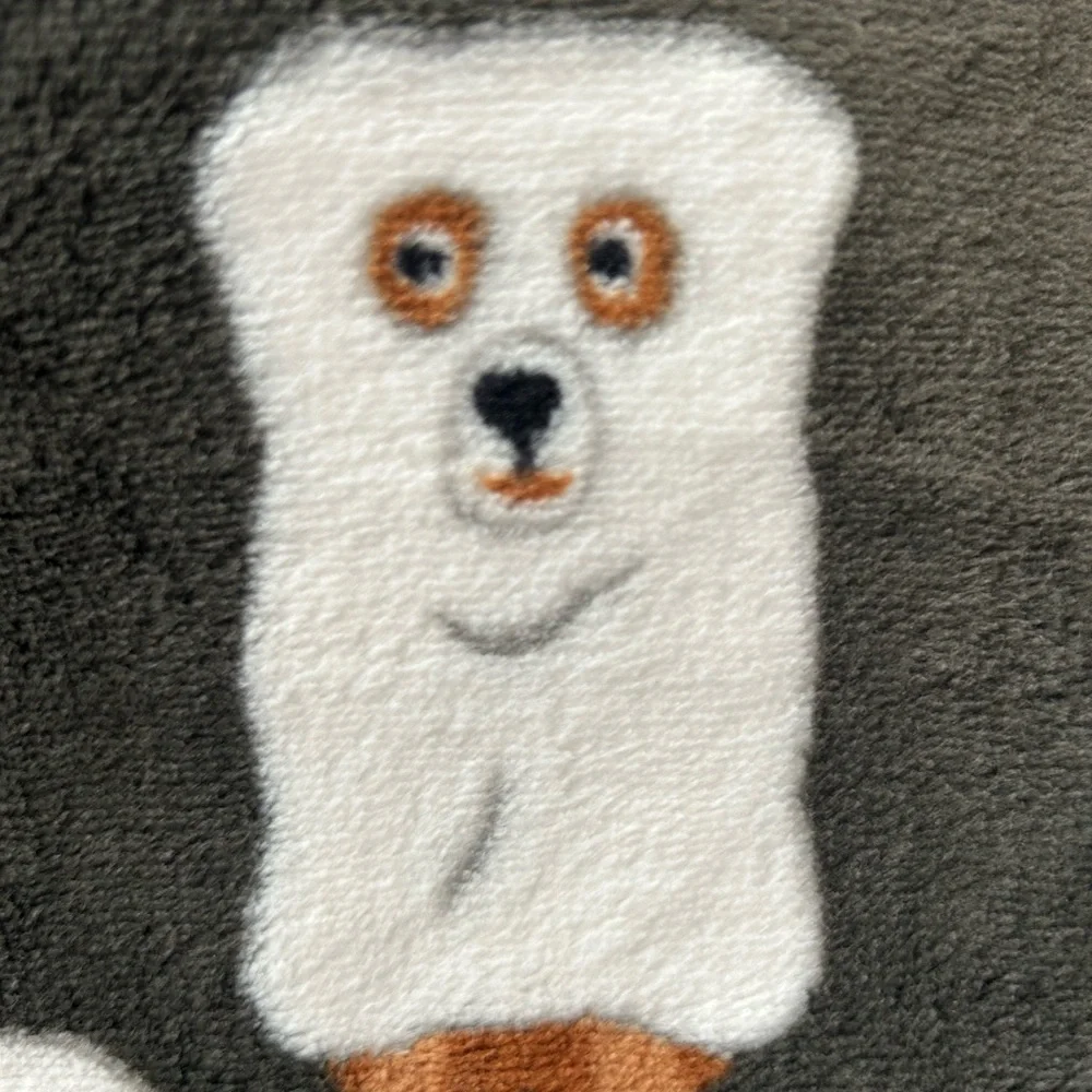“New” Trick or Treat Spooktacular PlushThrow-Ghost Dogs 60x70