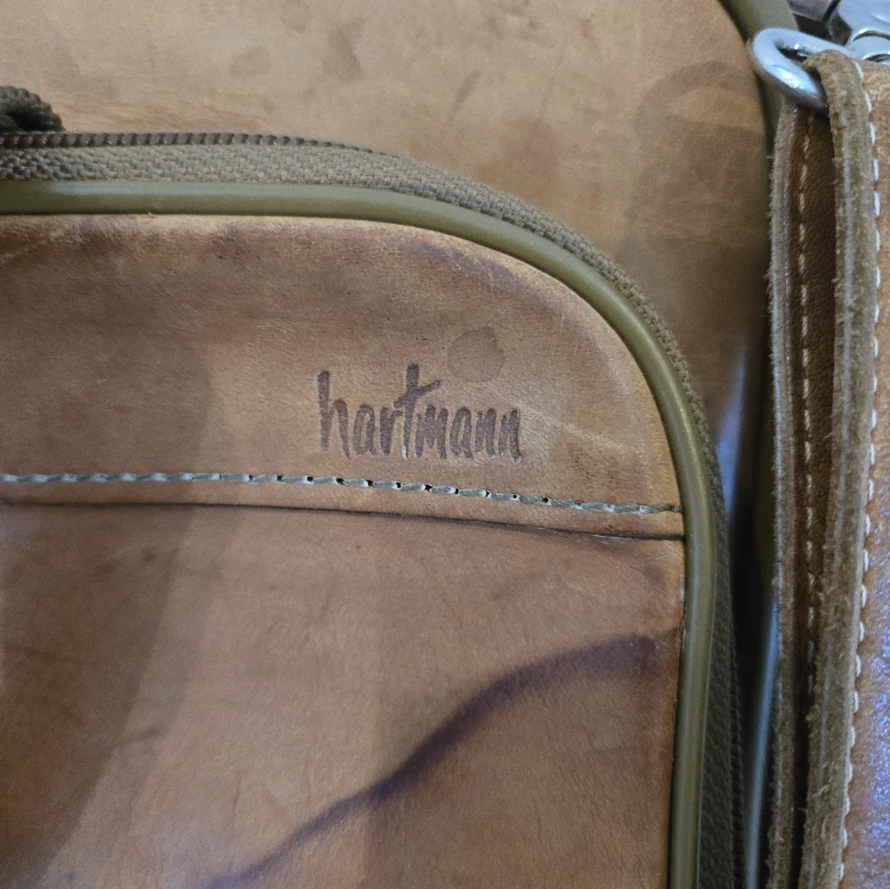 Hartmann Brown Leather Briefcase Vintage Bag Satchel