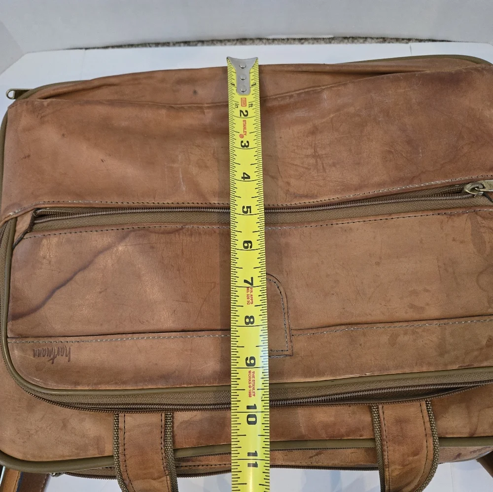 Hartmann Brown Leather Briefcase Vintage Bag Satchel