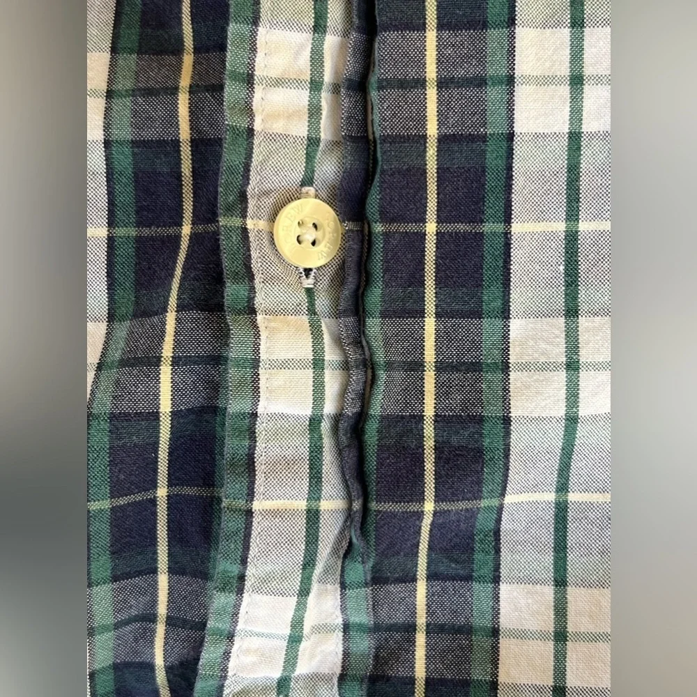 J.Crew plaid button down long sleeved shirt. Men’s XL