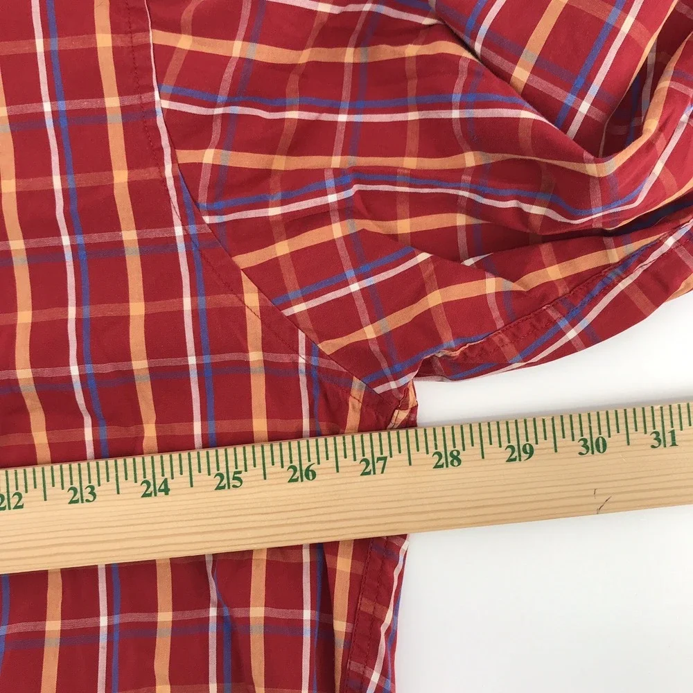 VTG LL Bean Shirt‎ Mens XL Multicolor Plaid Long Sleeve Button Up Casual