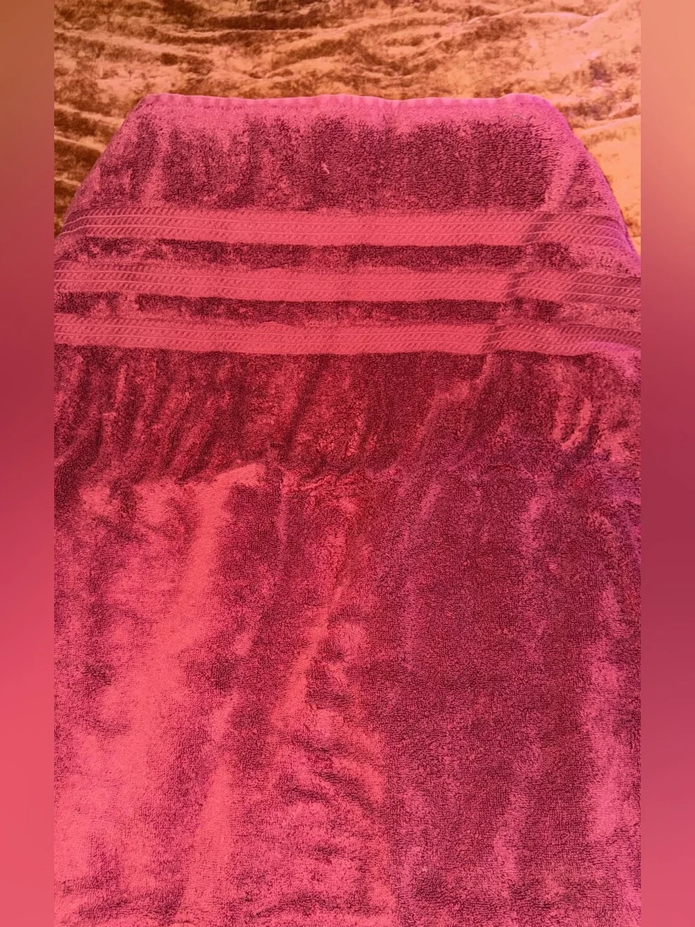 Plush Bath Towels - Dark Red - Members Mark