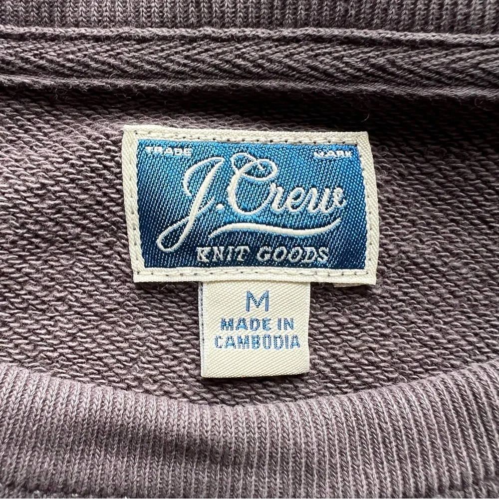 J. Crew Gray 100% Cotton Knit Crewneck