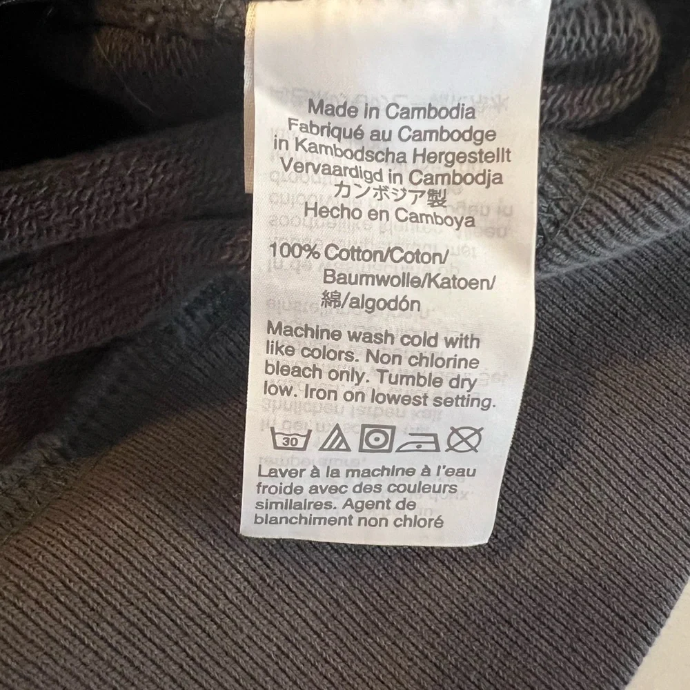 J. Crew Gray 100% Cotton Knit Crewneck