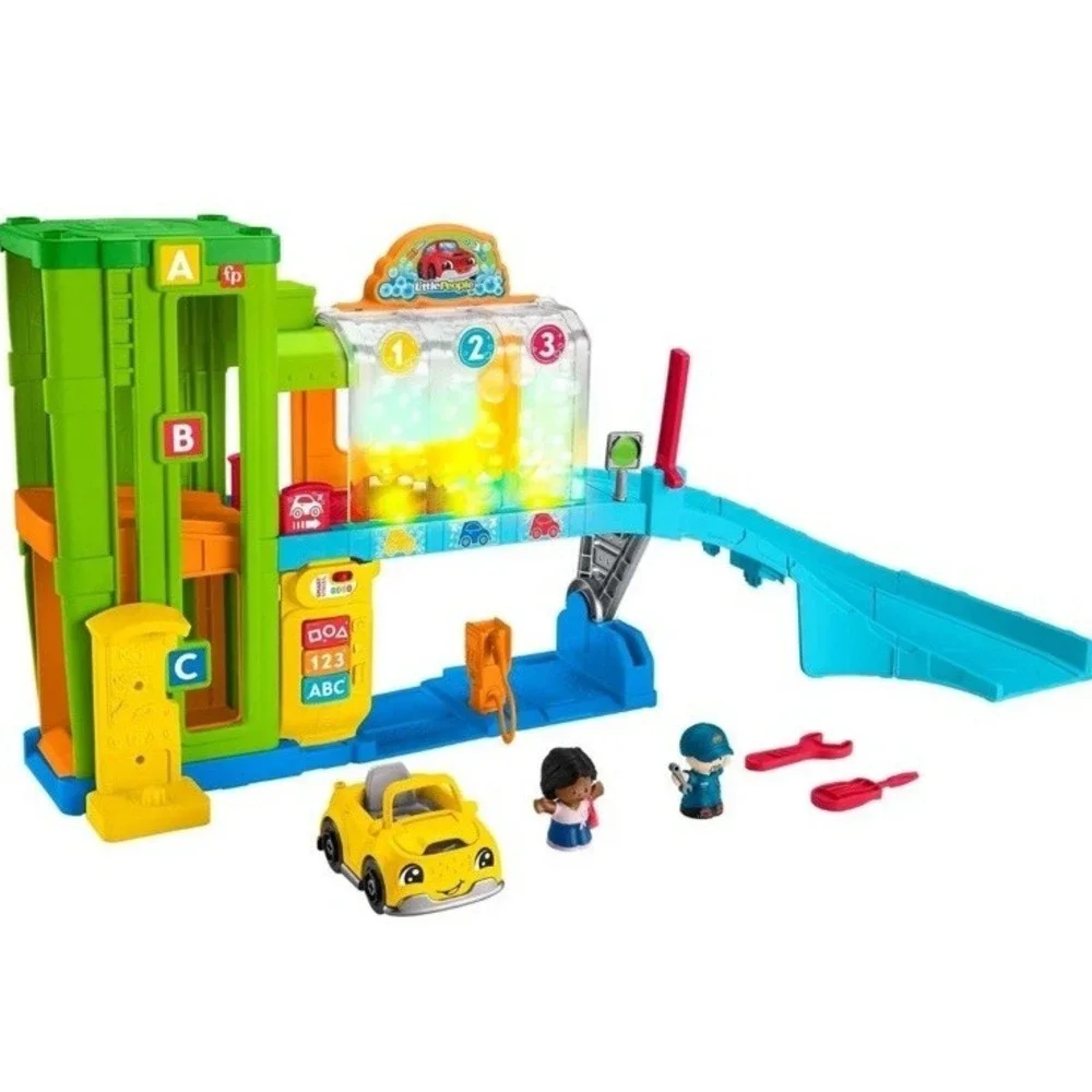 Fisher-Price Little People Light-Up Learning Garage Musical Toddler‎ Toy Playset
