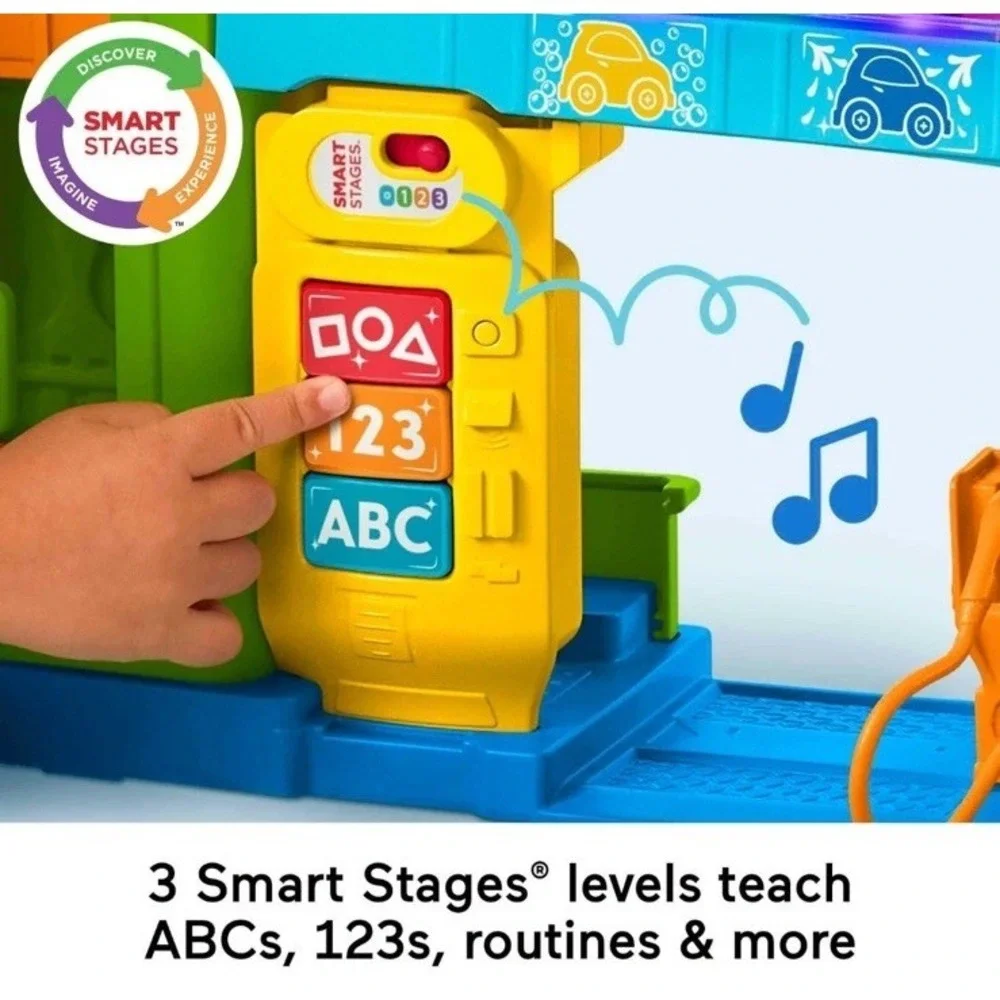 Fisher-Price Little People Light-Up Learning Garage Musical Toddler‎ Toy Playset