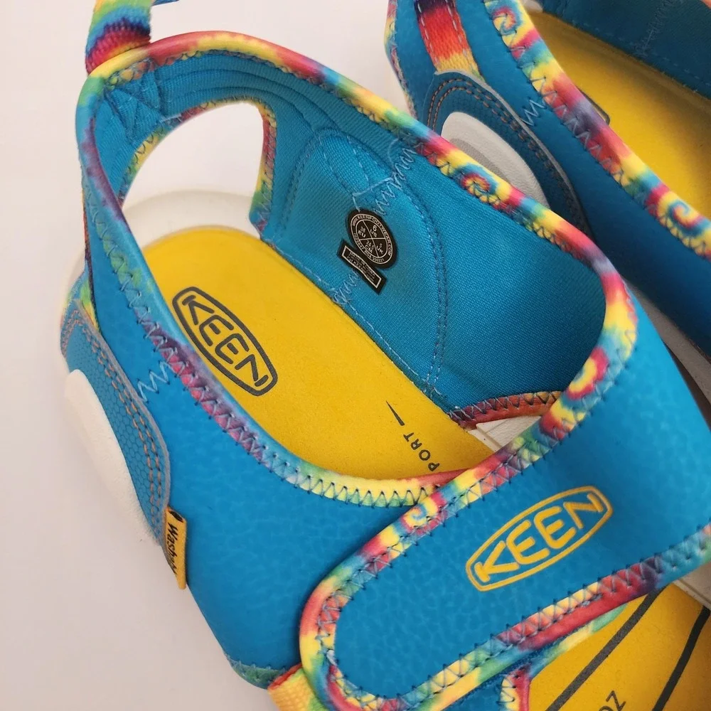 New Keen Sandals Big Kid Knotch‎ Creek Open Toe Water Shoes Adjust Sz 6