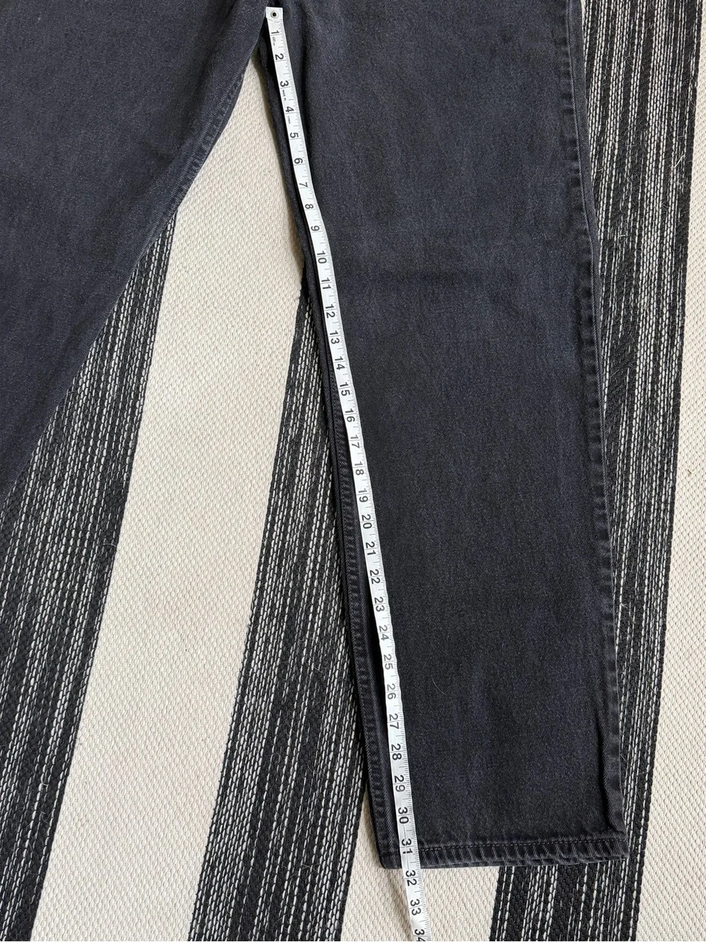 Levi's 550 Men's Black Relax Fit Straight Jeans Size W38xL34