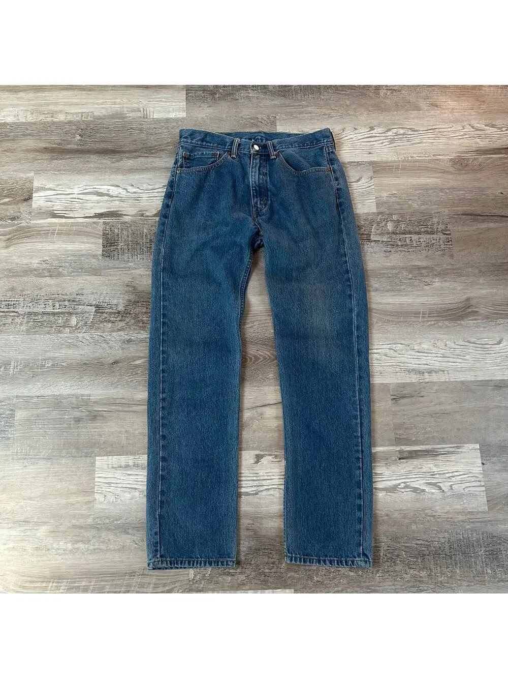 Levi’s 505 Straight Leg Jeans Blue Denim High Rise Size 34x34 Y2K Classic