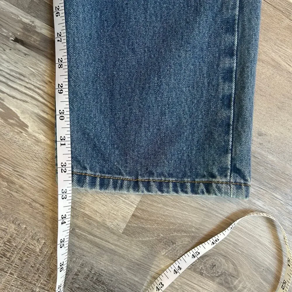 Levi’s 505 Straight Leg Jeans Blue Denim High Rise Size 34x34 Y2K Classic
