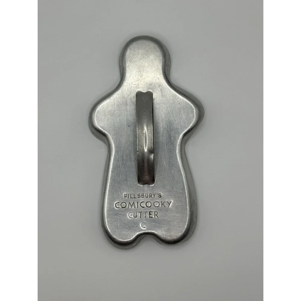 Vintage Pillsbury's Comicooky Metal Gingerbread Man Cookie Cutters Set of 3