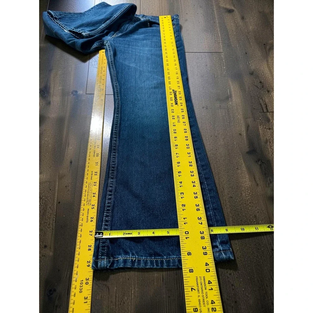 Levis 527 Slim Bootcut Jeans Mens 34x30 Medium Wash Blue Denim Western