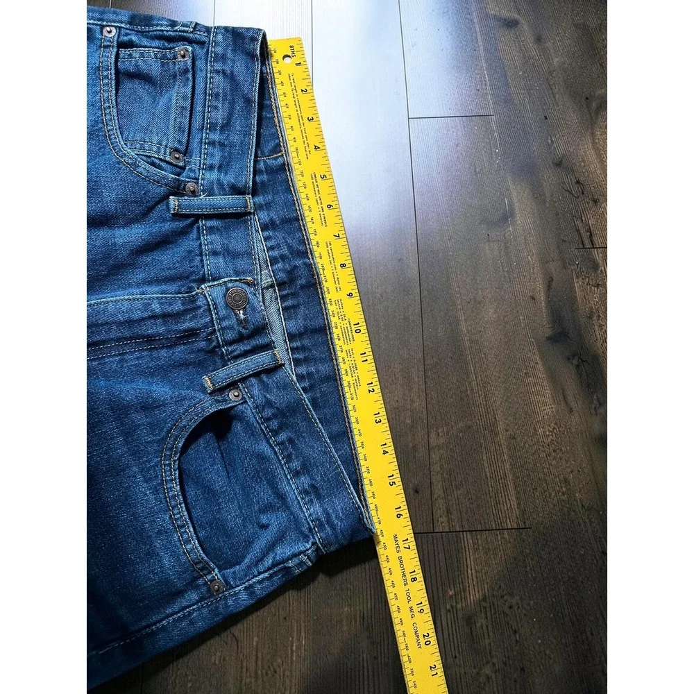 Levis 527 Slim Bootcut Jeans Mens 34x30 Medium Wash Blue Denim Western