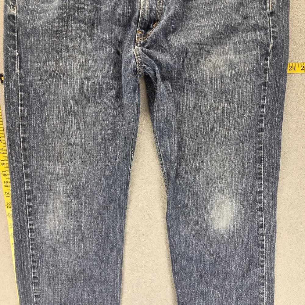 Levis 569 Jeans Mens Blue Medium Wash Loose Straight Zip Fly Relaxed Fits 36x30