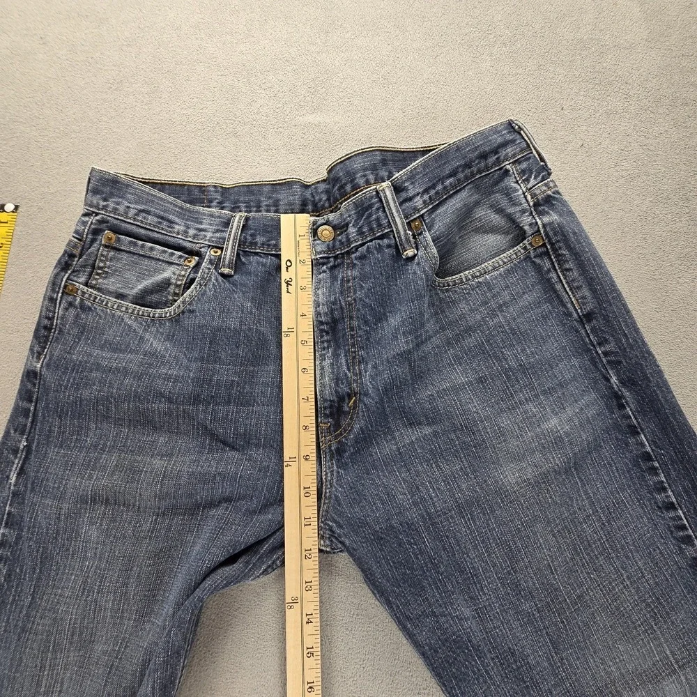 Levis 569 Jeans Mens Blue Medium Wash Loose Straight Zip Fly Relaxed Fits 36x30