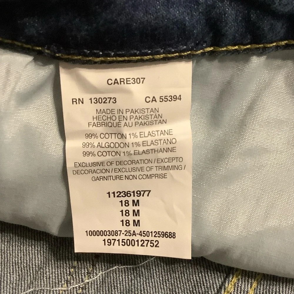 NWT Lee Women's Blue Side Slit Jean Shorts Mid Rise 7”inch inseam Size 18