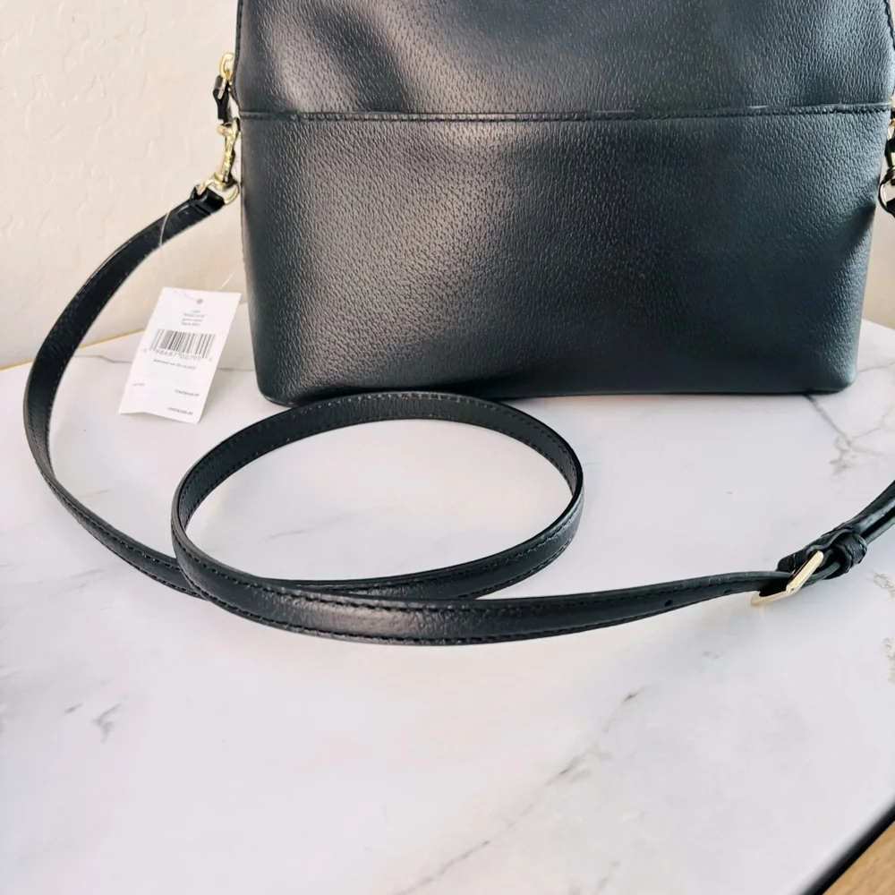 Kate Spade Grove Street Carli‎ NWT Black Leather Handbag WKRU4192