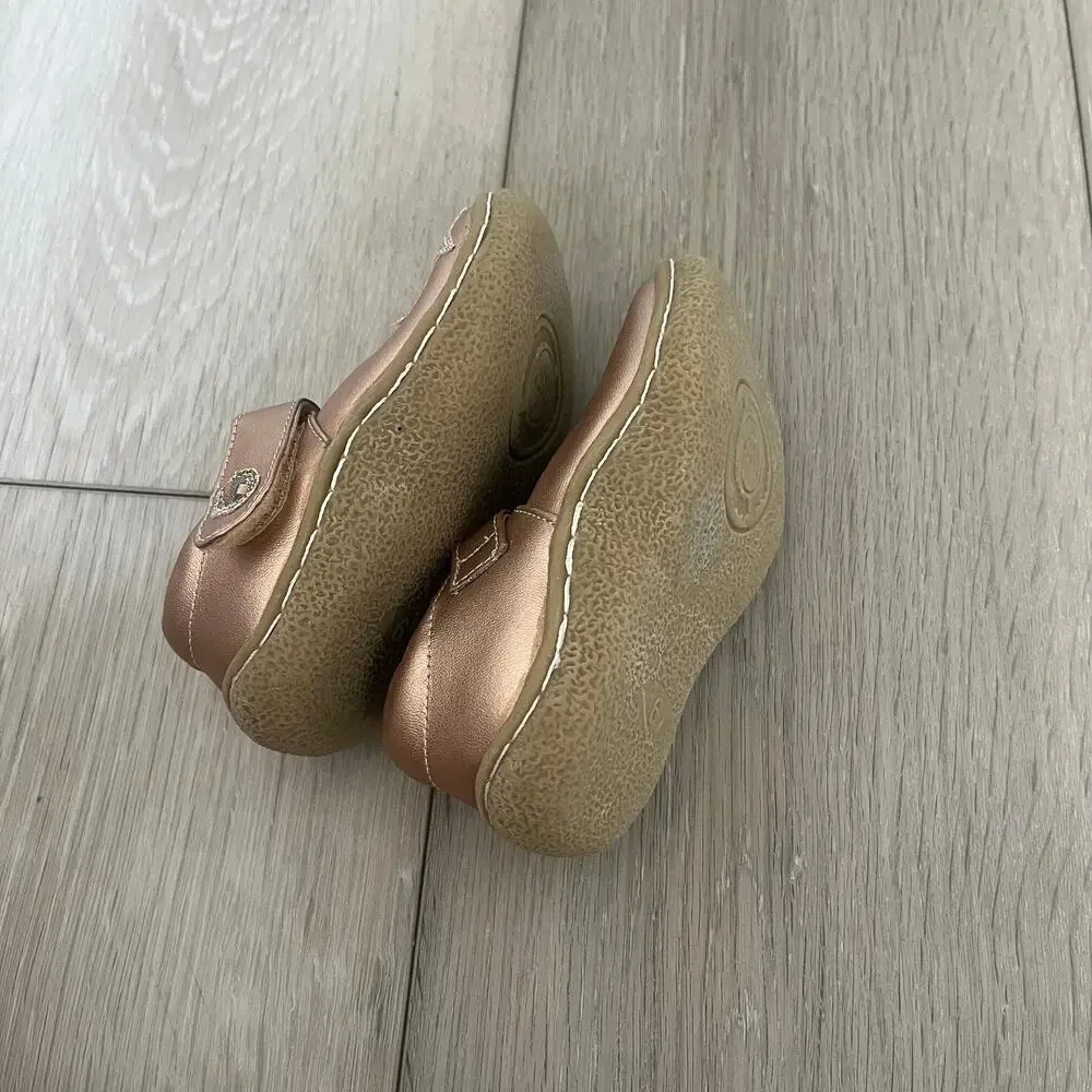 Livie & Luca Pio Pio Mary Jane Baby Toddler 6 Bird Rose Gold Copper Sneaker Shoe