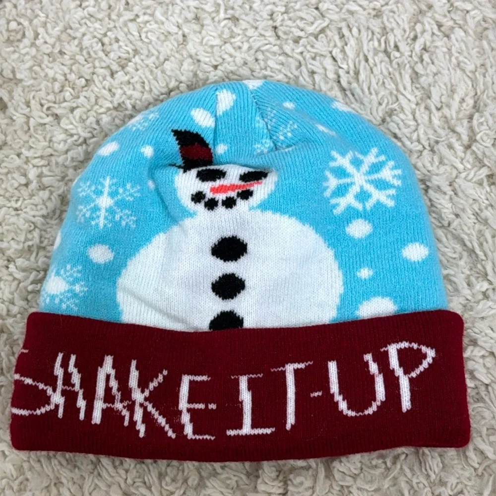 OSFM Christmas Beanie One‎ Size Kids Knit Unisex Snowman