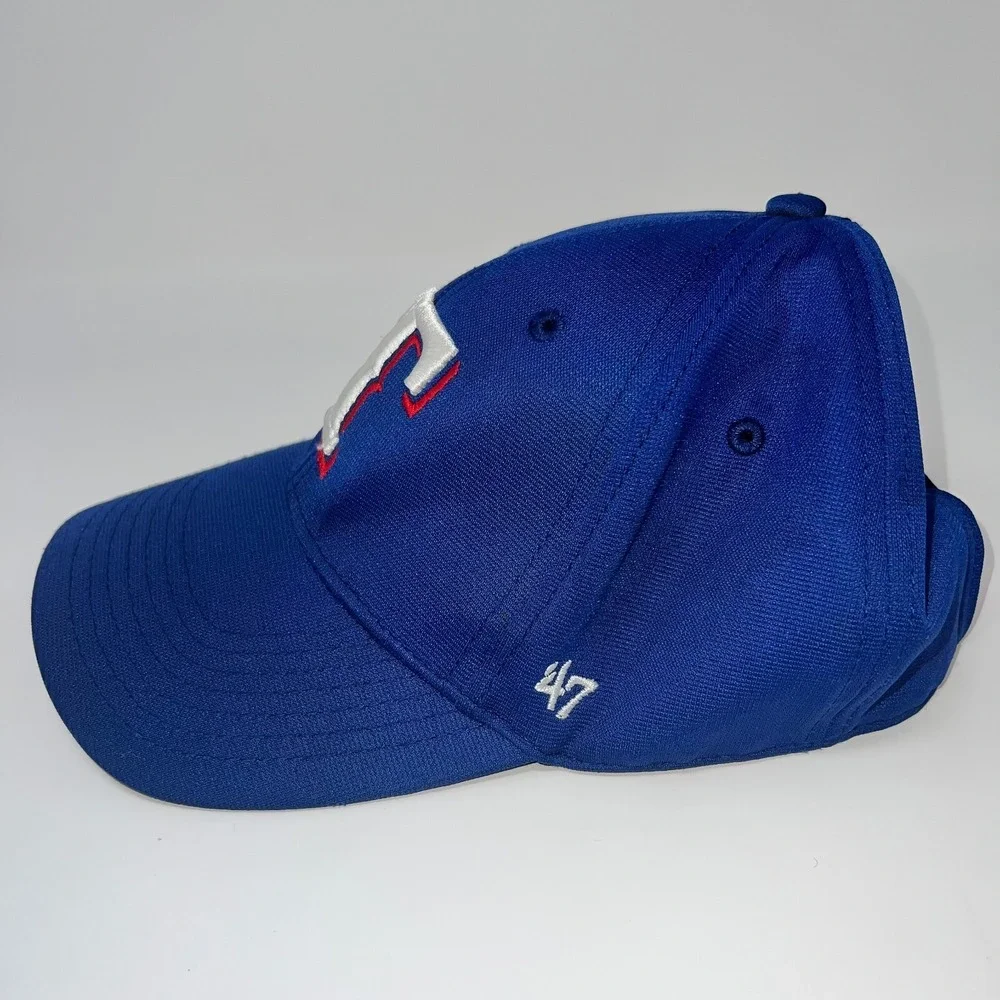 '47 Brand Texas Rangers Youth MLB Adjustable Baseball Cap Blue Embroidered
