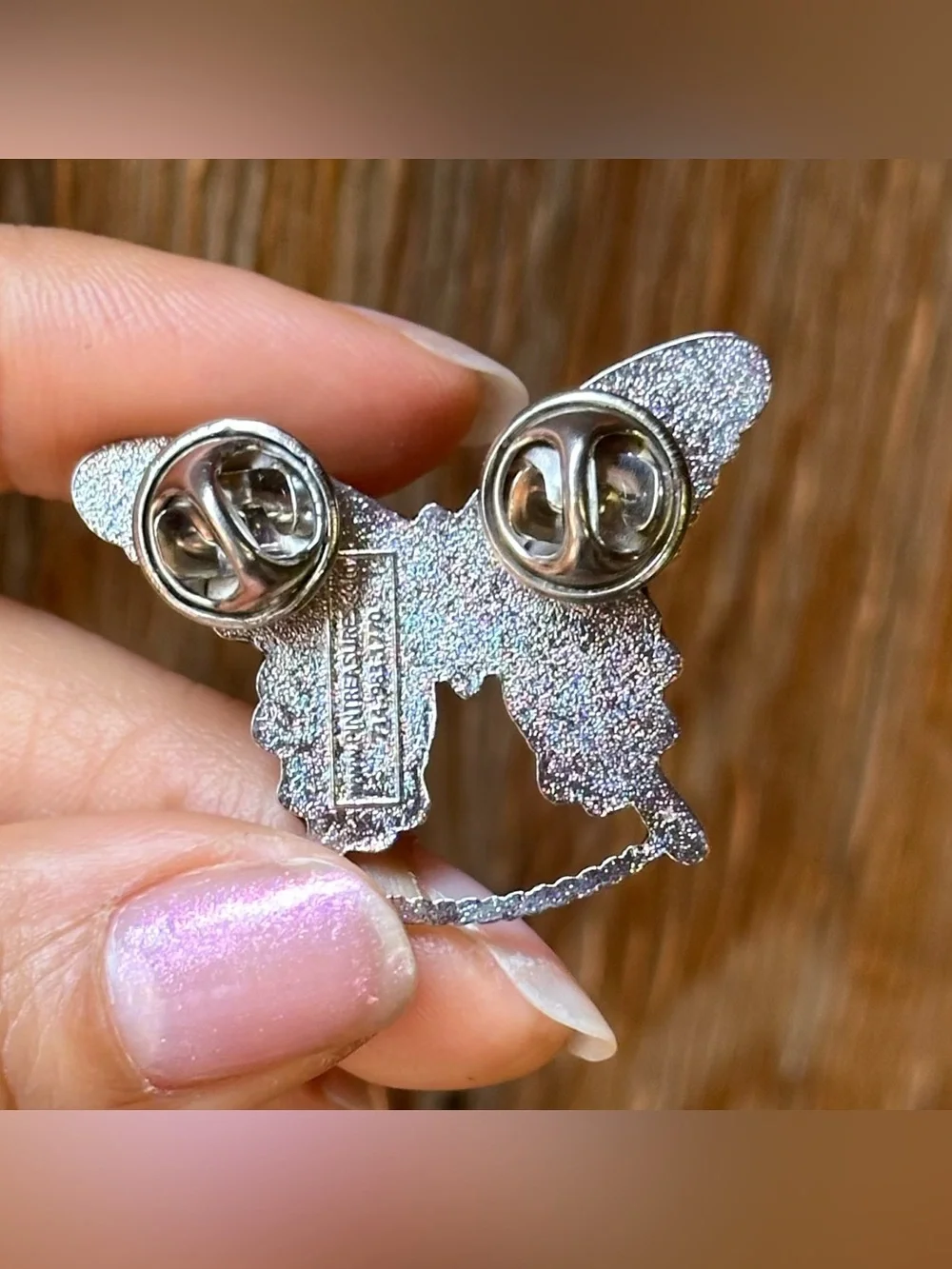 Enameled Butterfly Pin
