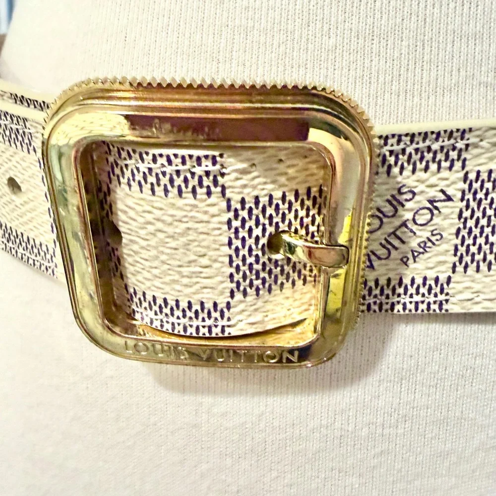 Louis Vuitton Damier Azur belt 85/34