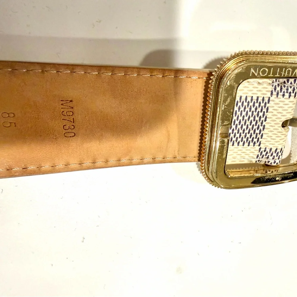 Louis Vuitton Damier Azur belt 85/34
