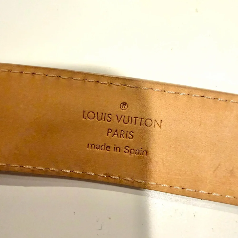 Louis Vuitton Damier Azur belt 85/34