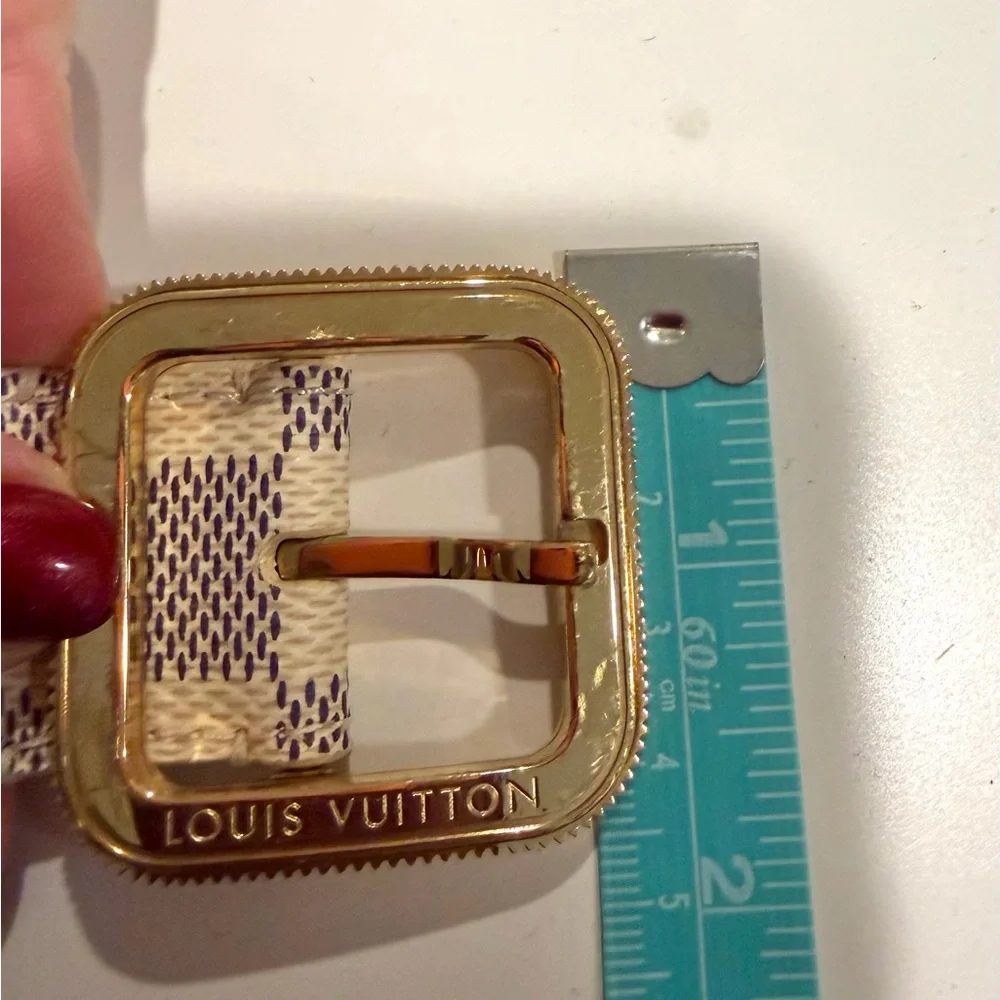 Louis Vuitton Damier Azur belt 85/34