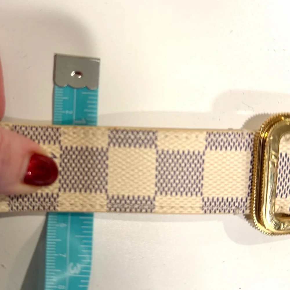 Louis Vuitton Damier Azur belt 85/34