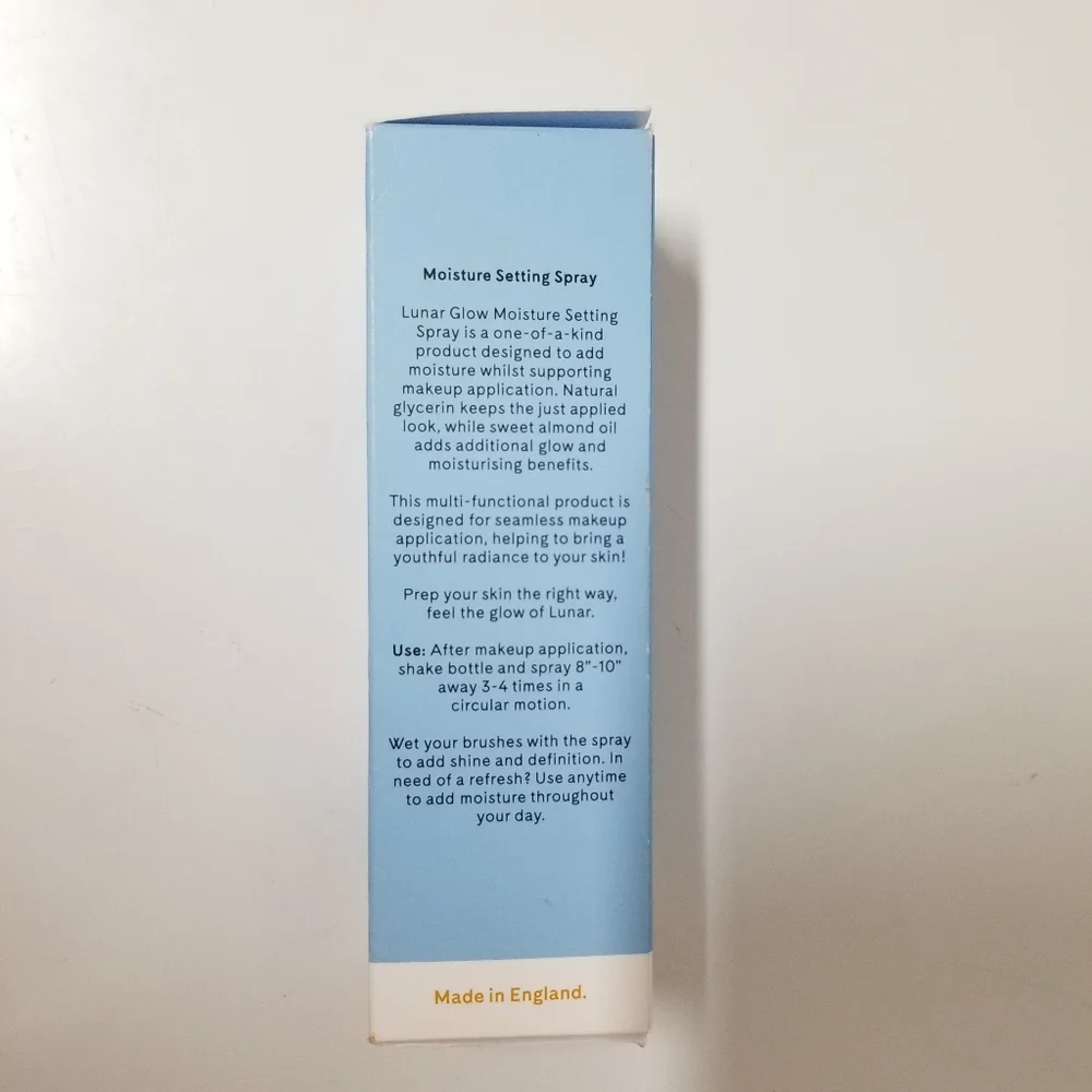 Lunar Moisture Setting Spray Made in England 3.38 fl oz NWT