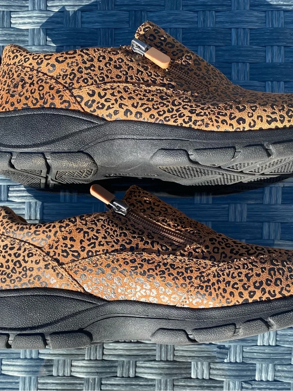 Lands' End Women's Leopard-Print Tan Winter Boots