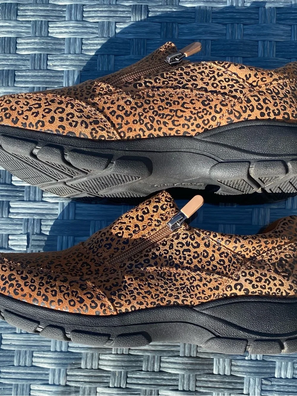 Lands' End Women's Leopard-Print Tan Winter Boots