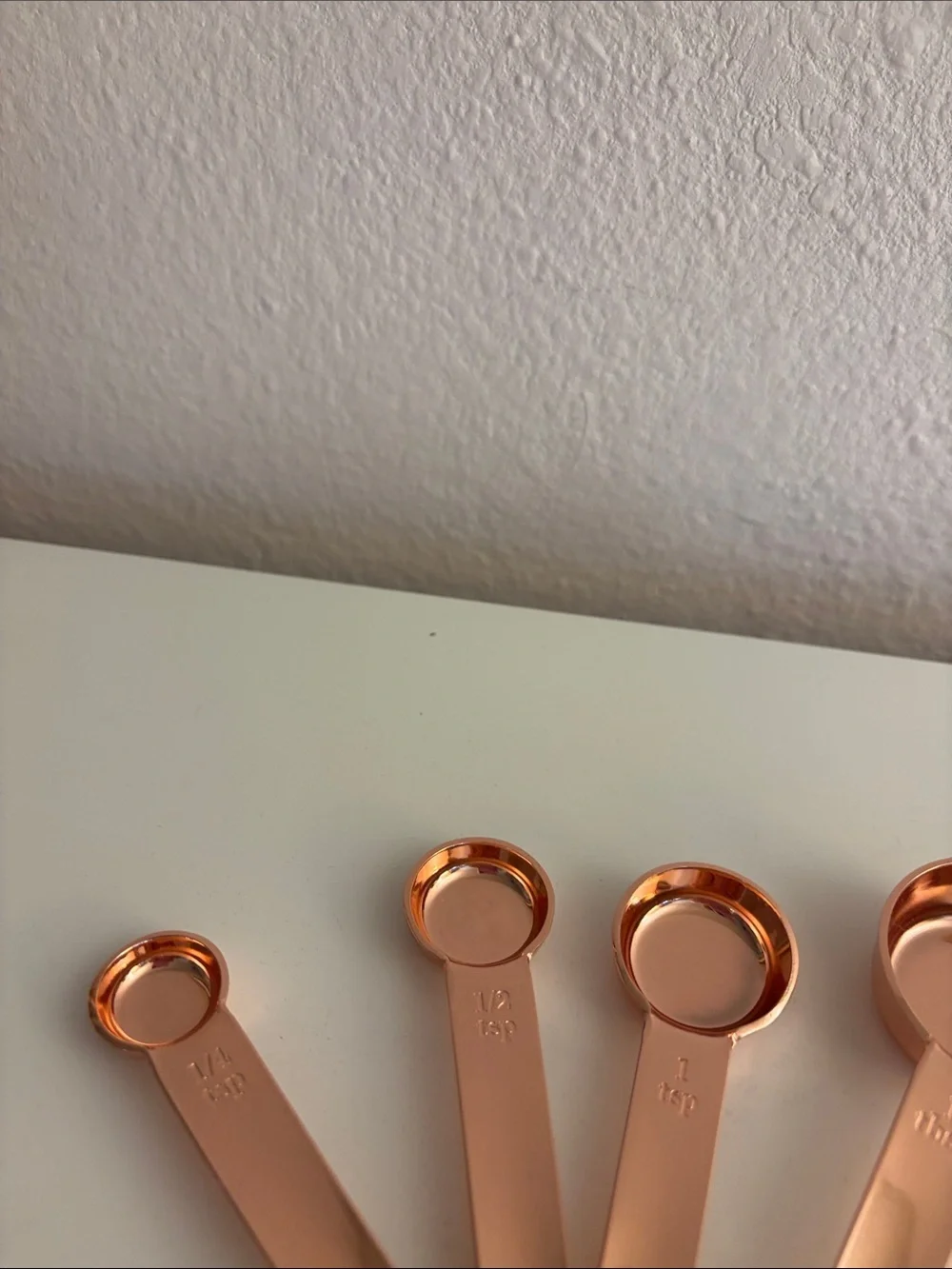 Williams Sonoma Copper-Finish Measuring Spoon Set - Rose Copper