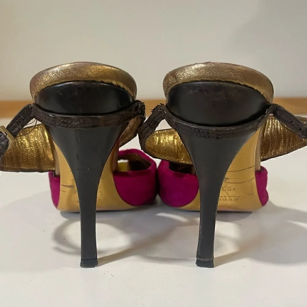 Tom Ford for Gucci Velvet & Crocodile Heels