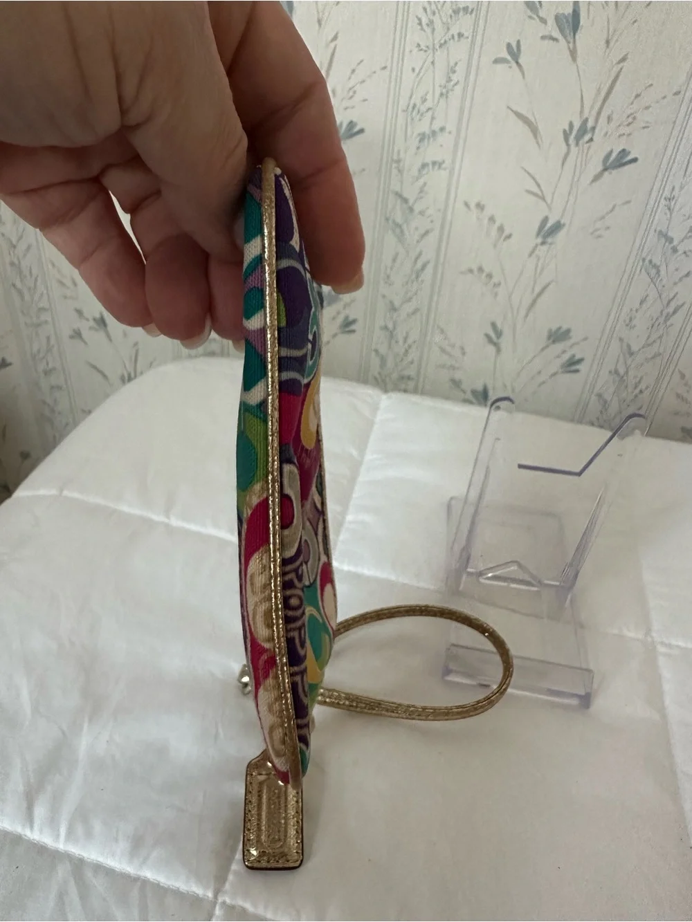 Coach Poppy Pop Art Wristlet