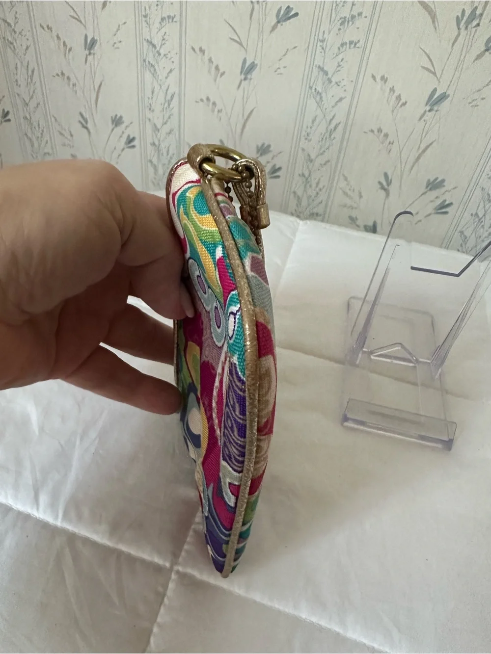 Coach Poppy Pop Art Wristlet