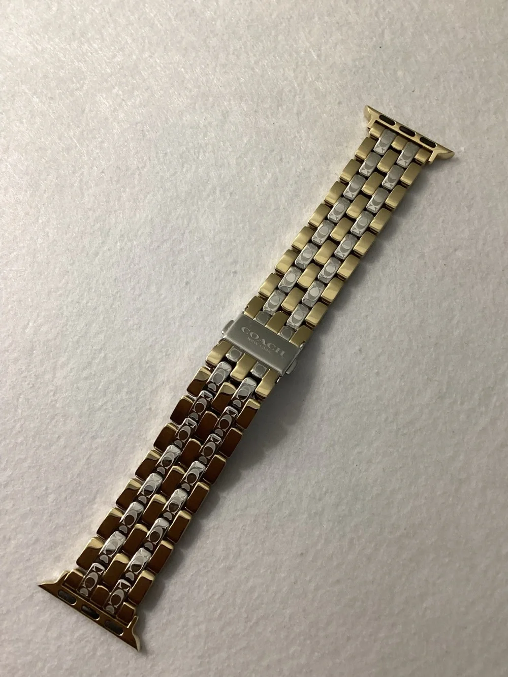 Coach Women's Two Tone Stainless Steel Apple Strap 38/40/41mm