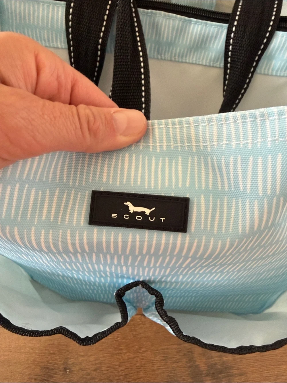 Scout Light Blue Multi-Pocket Beach Tote