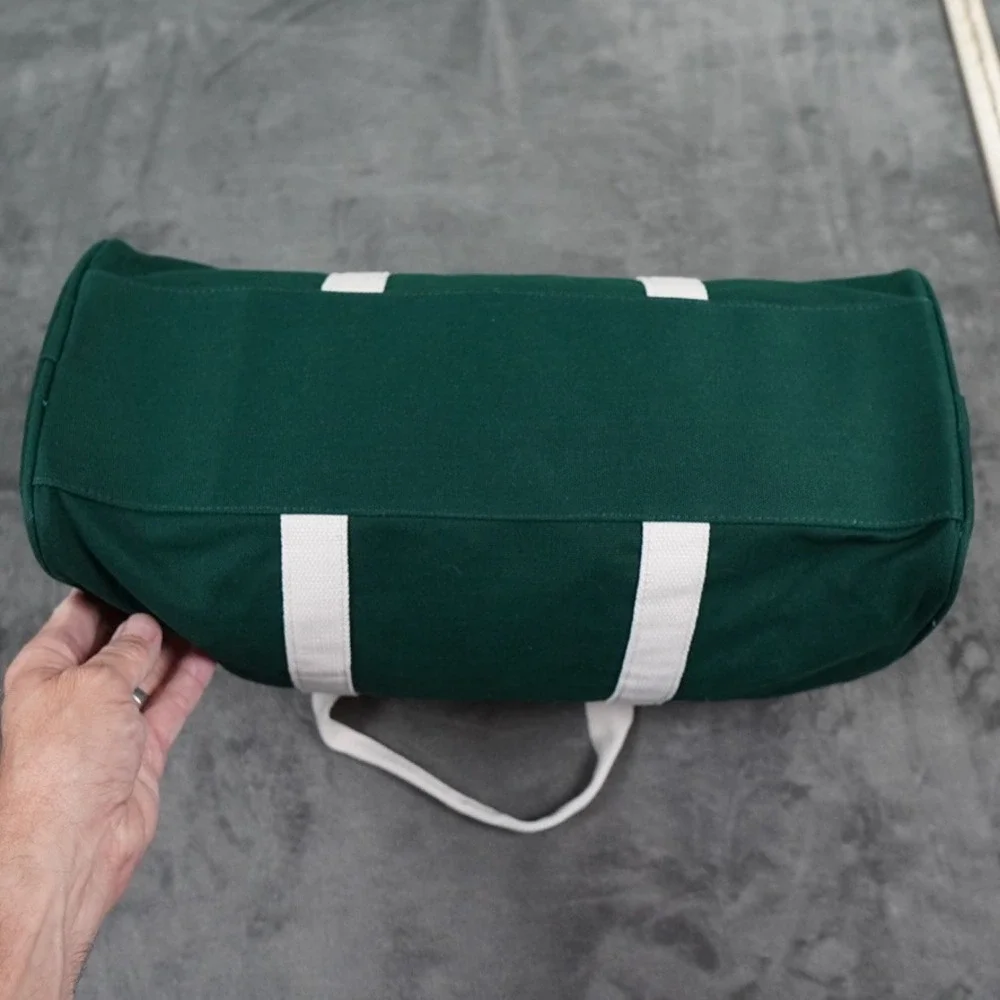 AG1 Duffle Bag Unisex Medium Green Canvas Athletic Greens Gym Travel Bag