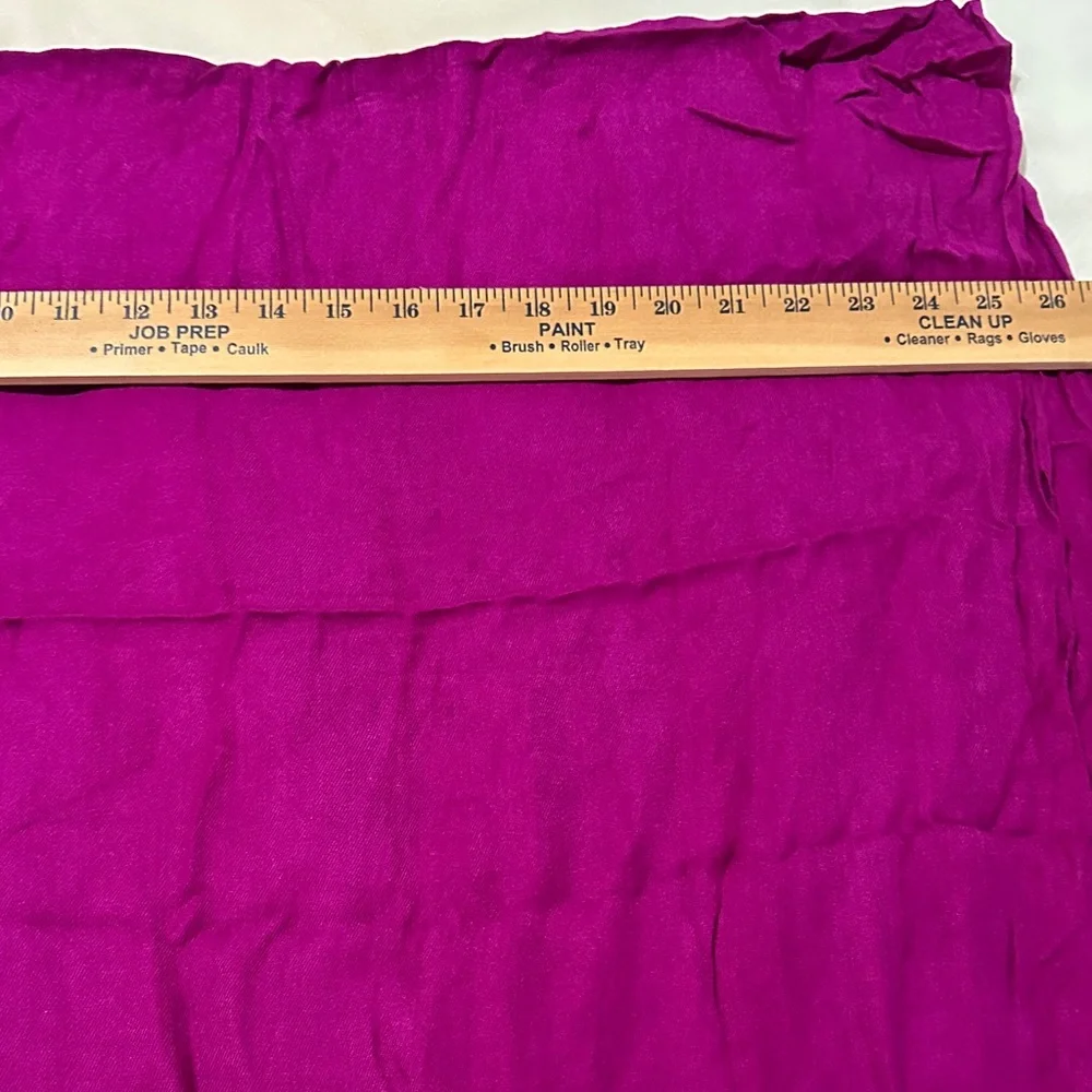 Anne Klein Magenta Scarf/Wrap with Fringe Detail