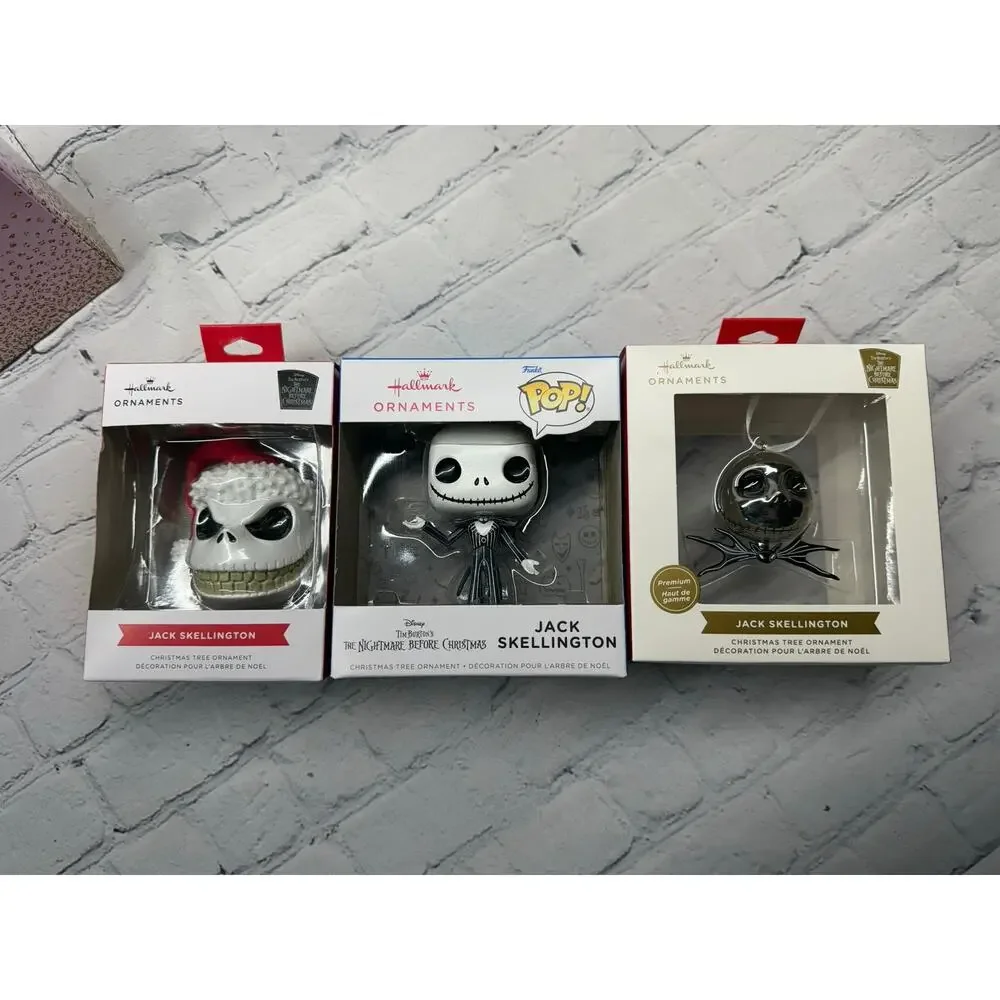 Hallmark Disney Nightmare Before Christmas Jack Skellington Ornaments