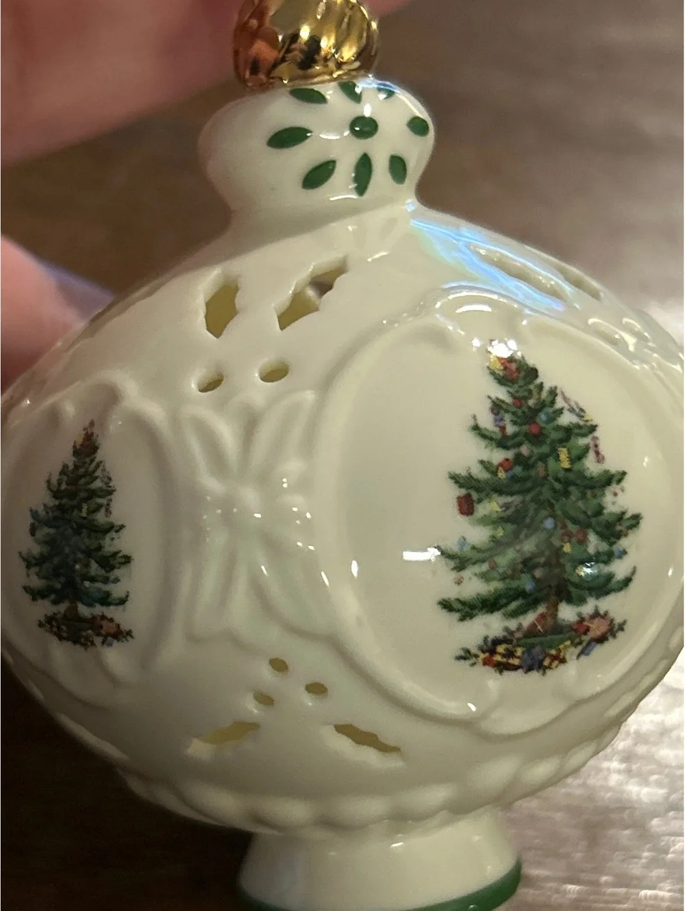 Spode Christmas Tree Ceramic Ornament with Original Box