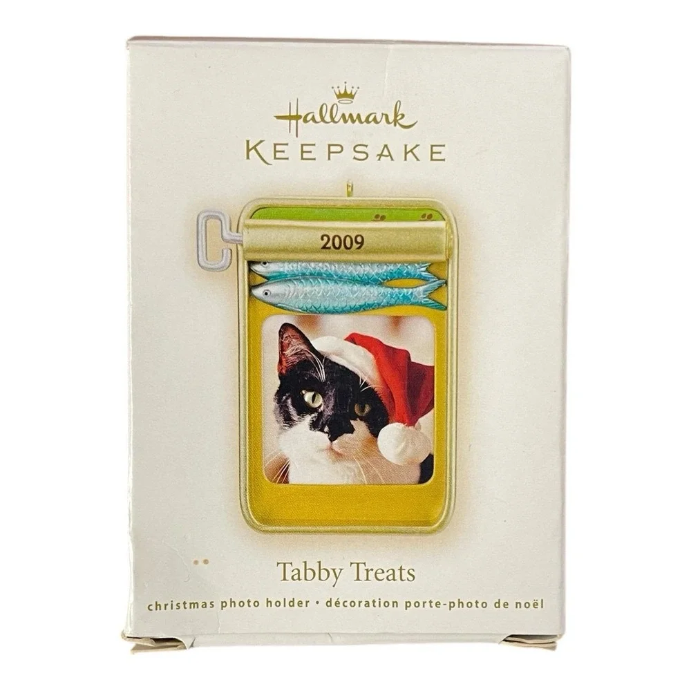 Tabby‎ Treats Photo Holder 2009 Hallmark Keepsake Ornament
