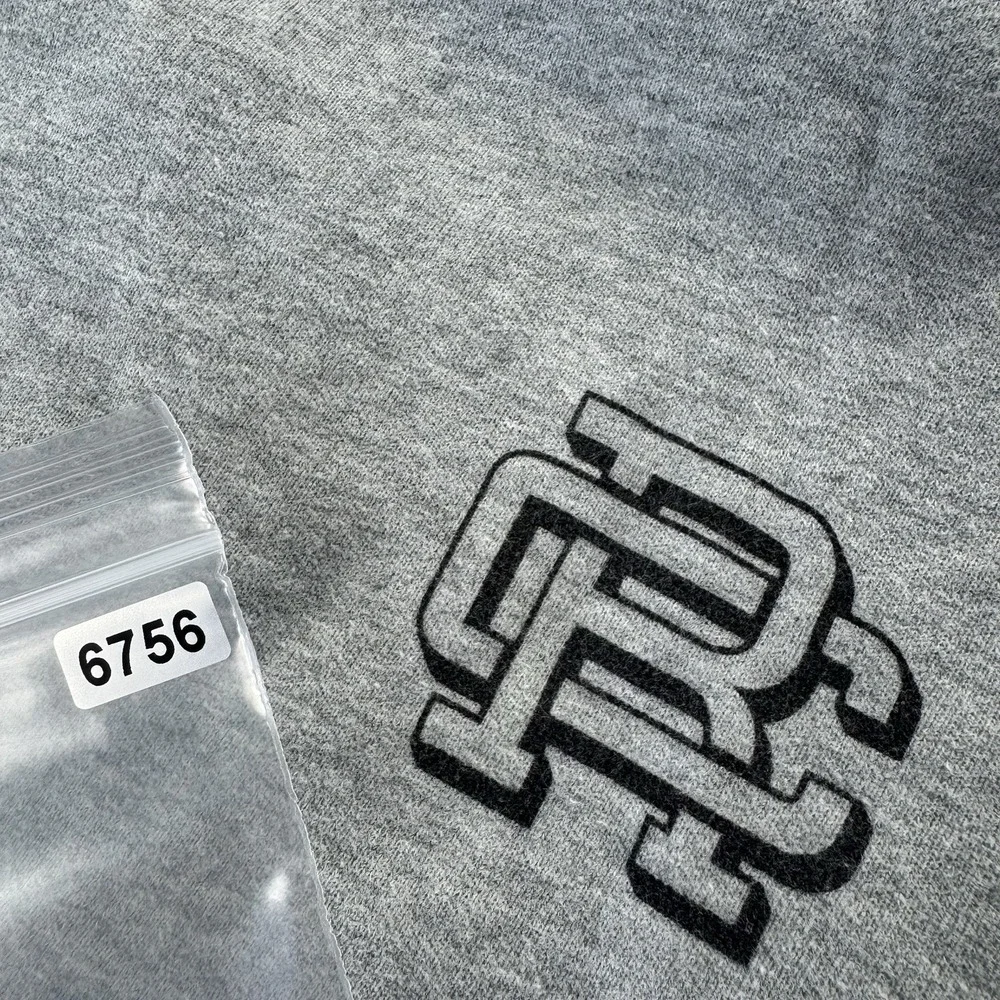 Reigning Champ Mens Gray Cotton Blend Crewneck Sweater XL Pullover Logo Canada