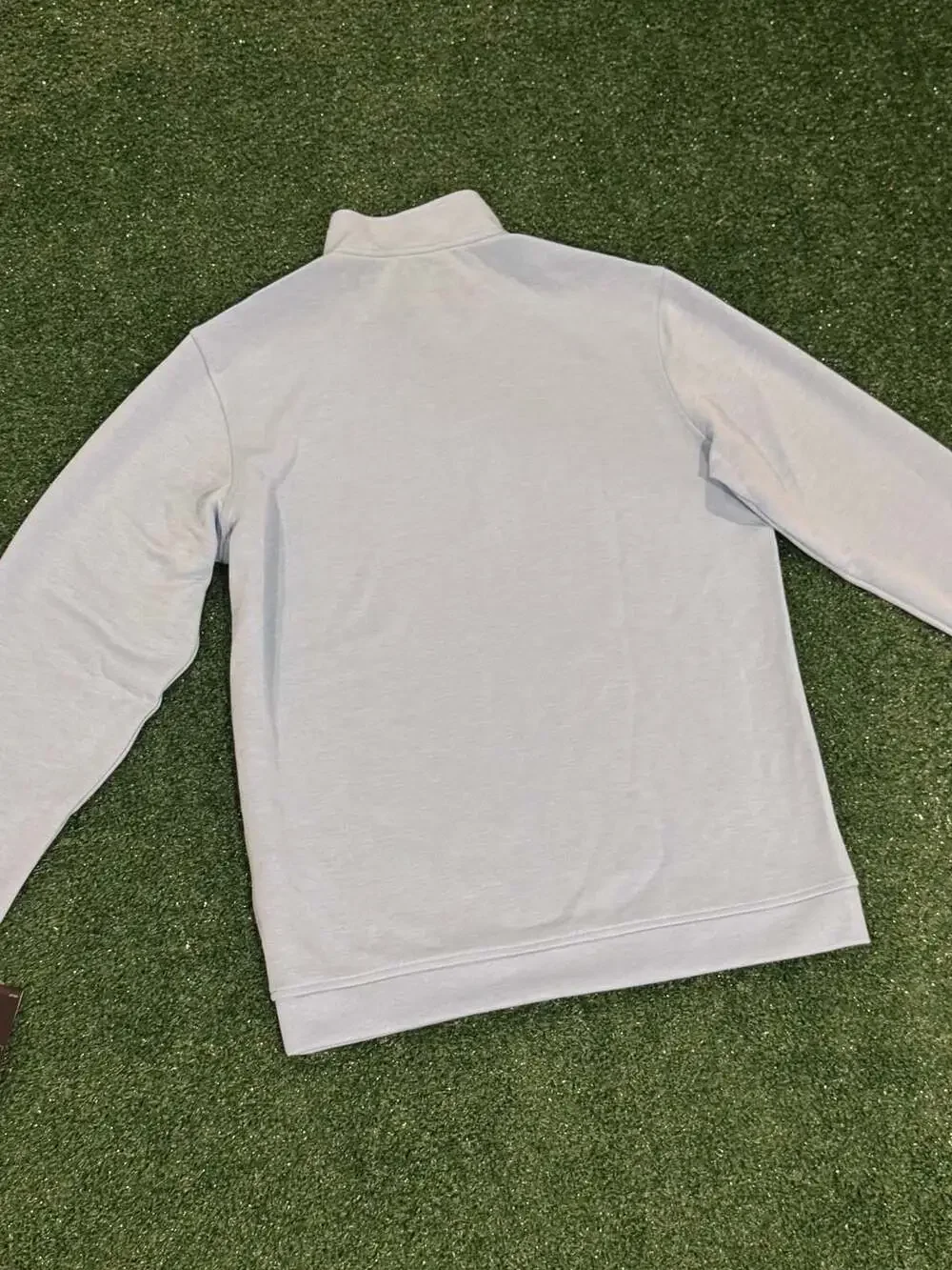 Adidas Mens Elevated 1/4-Zip Sweatshirt Blue Burst Size S New with Tags