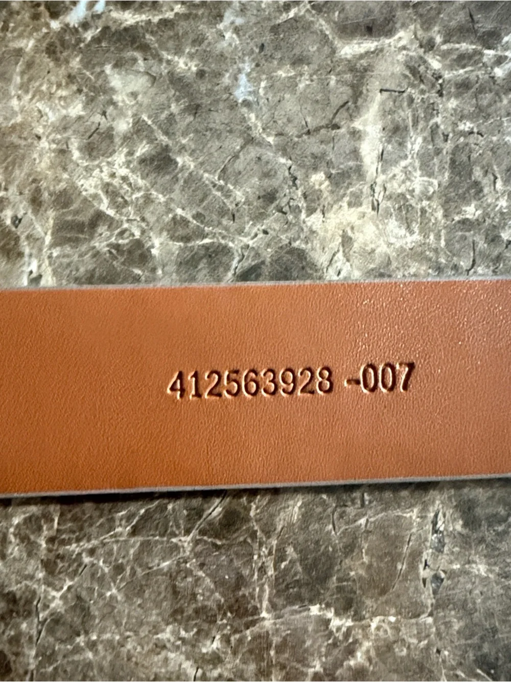 Lauren Ralph Lauren Taupe Leather Belt, Small, Silver Hardware