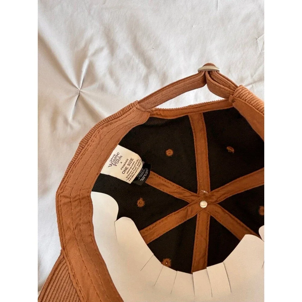 Disney Winnie the Pooh Brown Corduroy Hat Brand New