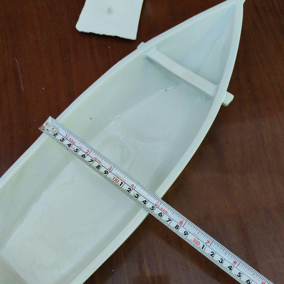 Tobe Ware Boat-shaped Ceramic Flower Vase for Ikebana